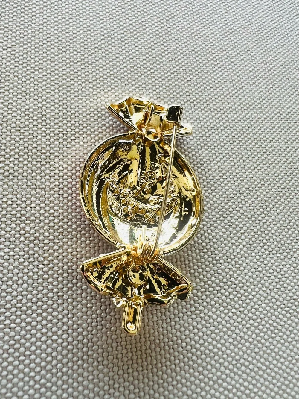 Jack-O'-Lantern Candy Brooch